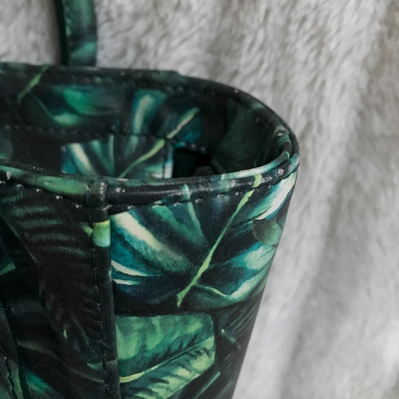 Dagne Dover Tiny Tote in Palm Print - Picture 6 of 8